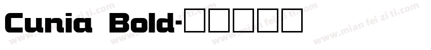 Cunia Bold字体转换
